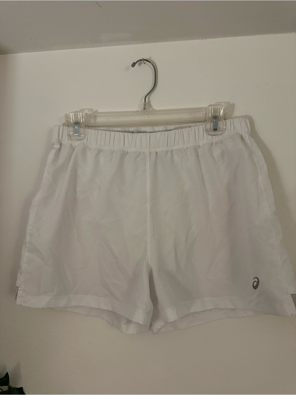 Asics White Women’s Athletic Running Shorts